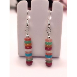 Mixed Gemstone Earrings - Rainbow Collection